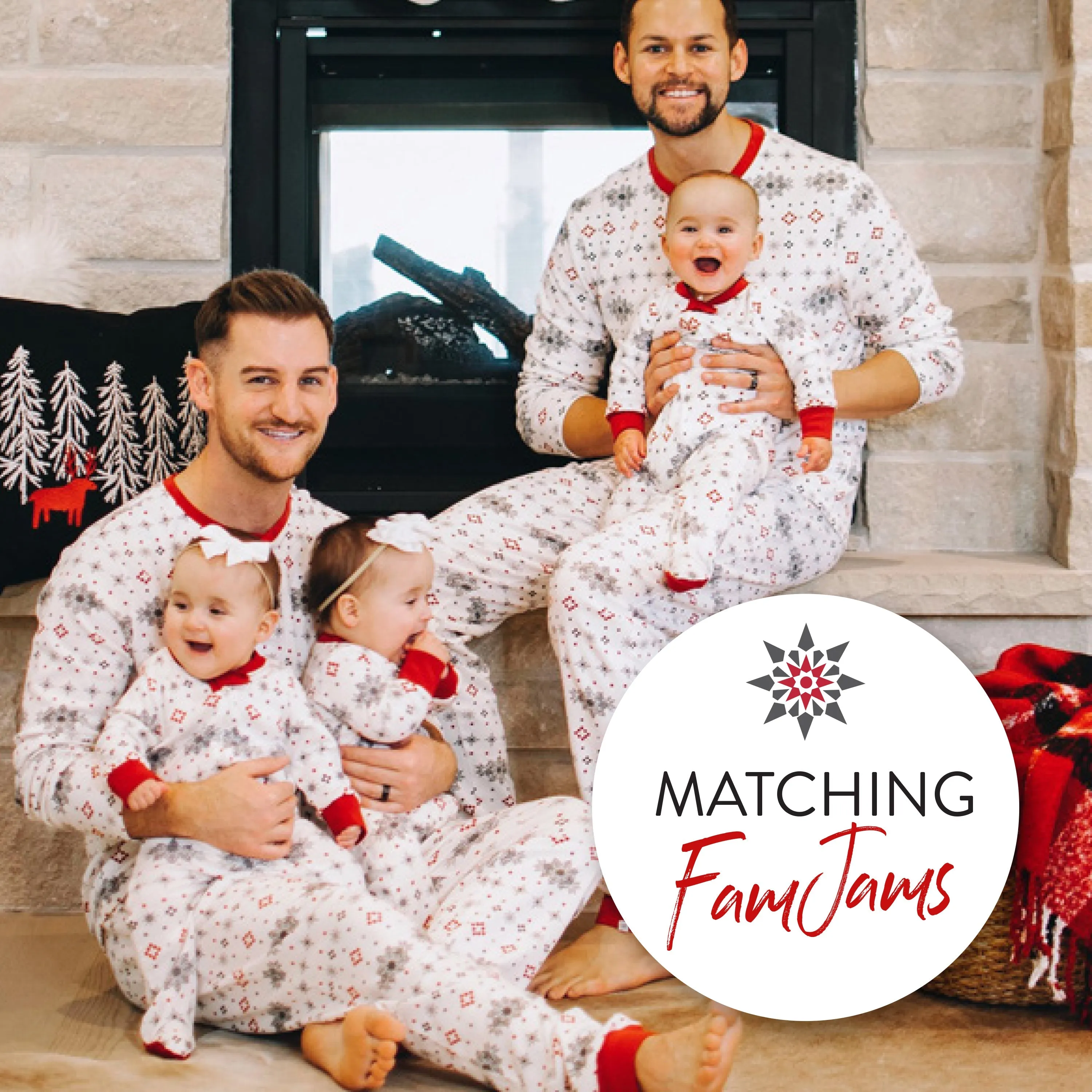 2-Pack Organic Cotton Holiday Snug-Fit Footed Pajamas