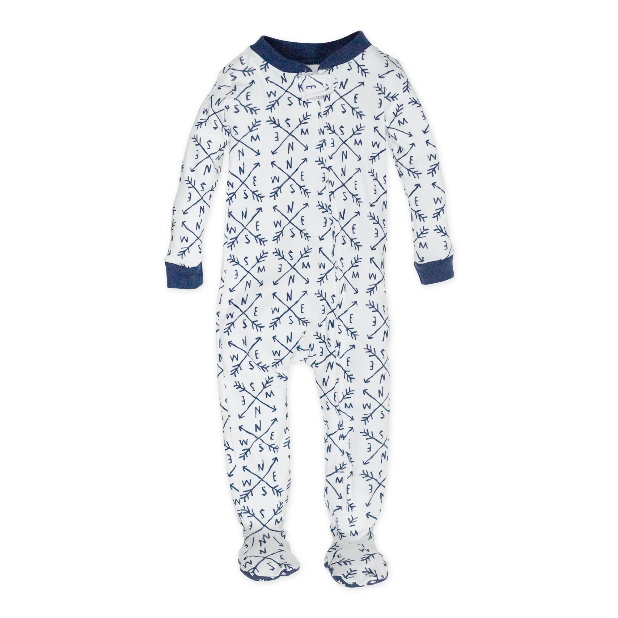 2-Pack Organic Cotton Snug-Fit Footed Pajamas