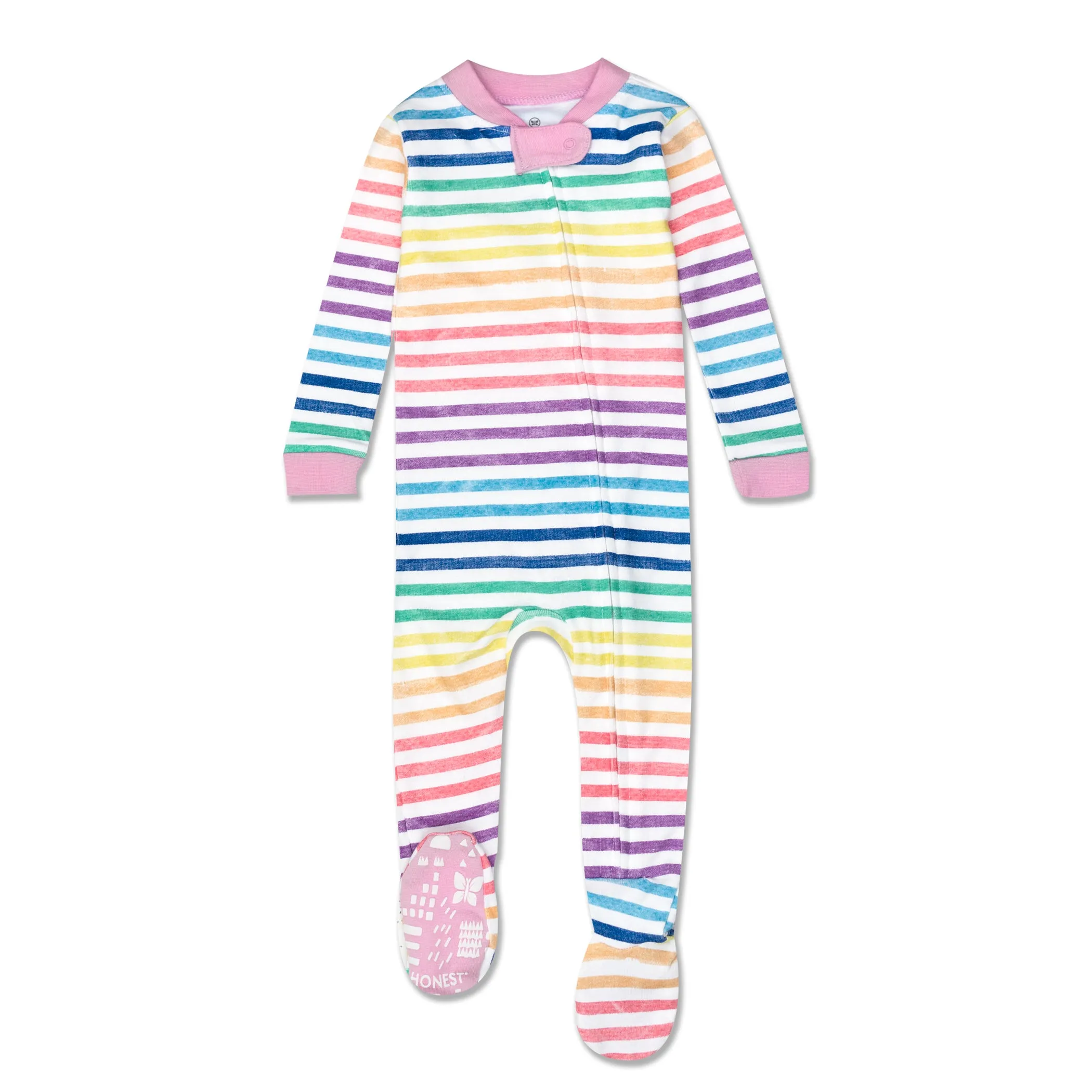 2-Pack Organic Cotton Snug-Fit Footed Pajamas