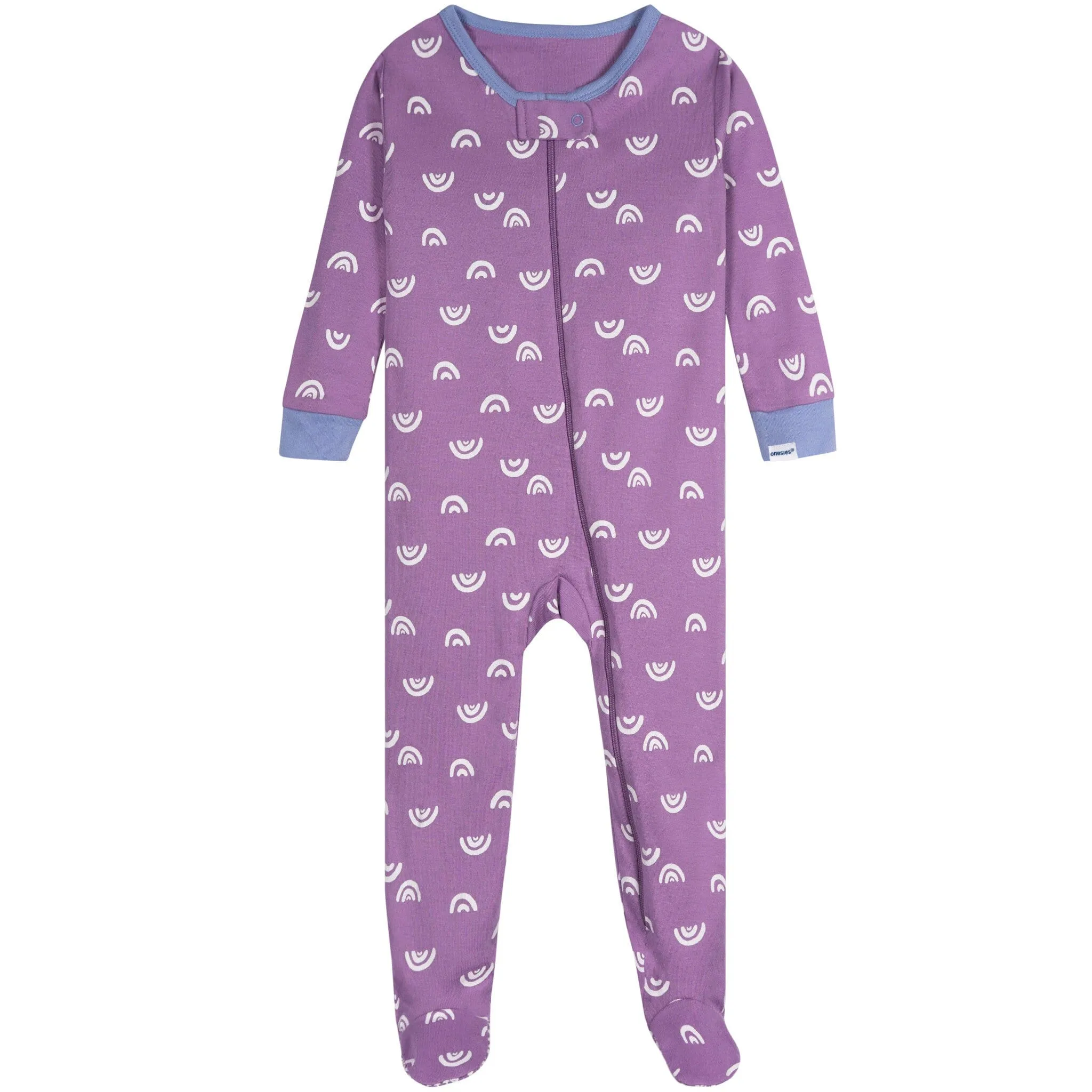 4-Pack Baby Girls Rainy Day Snug Fit Footed Pajamas