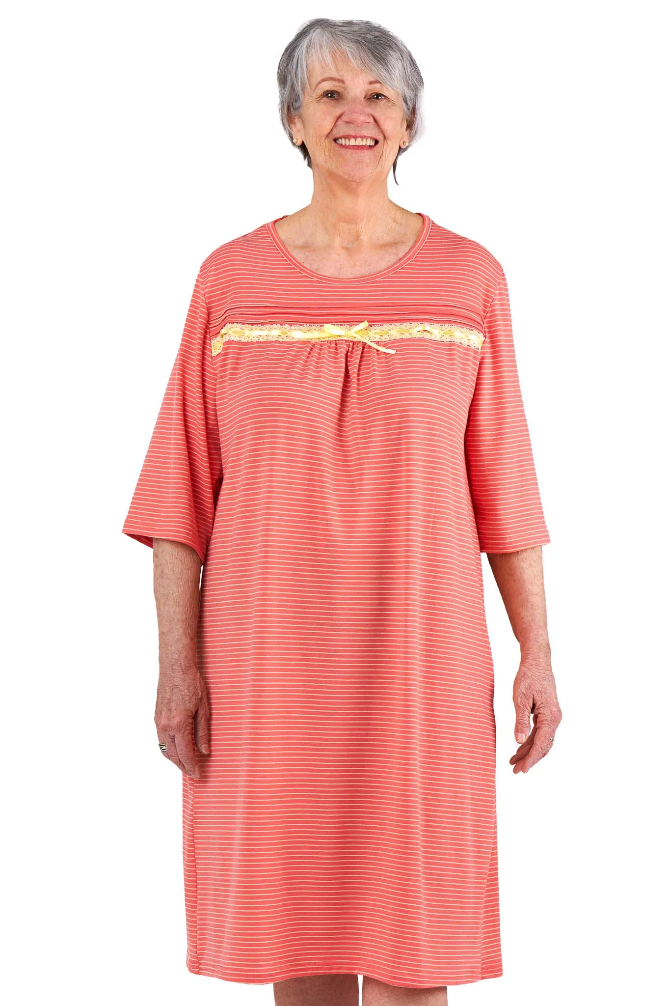 Adaptive Nightgown - Olivia | Peach