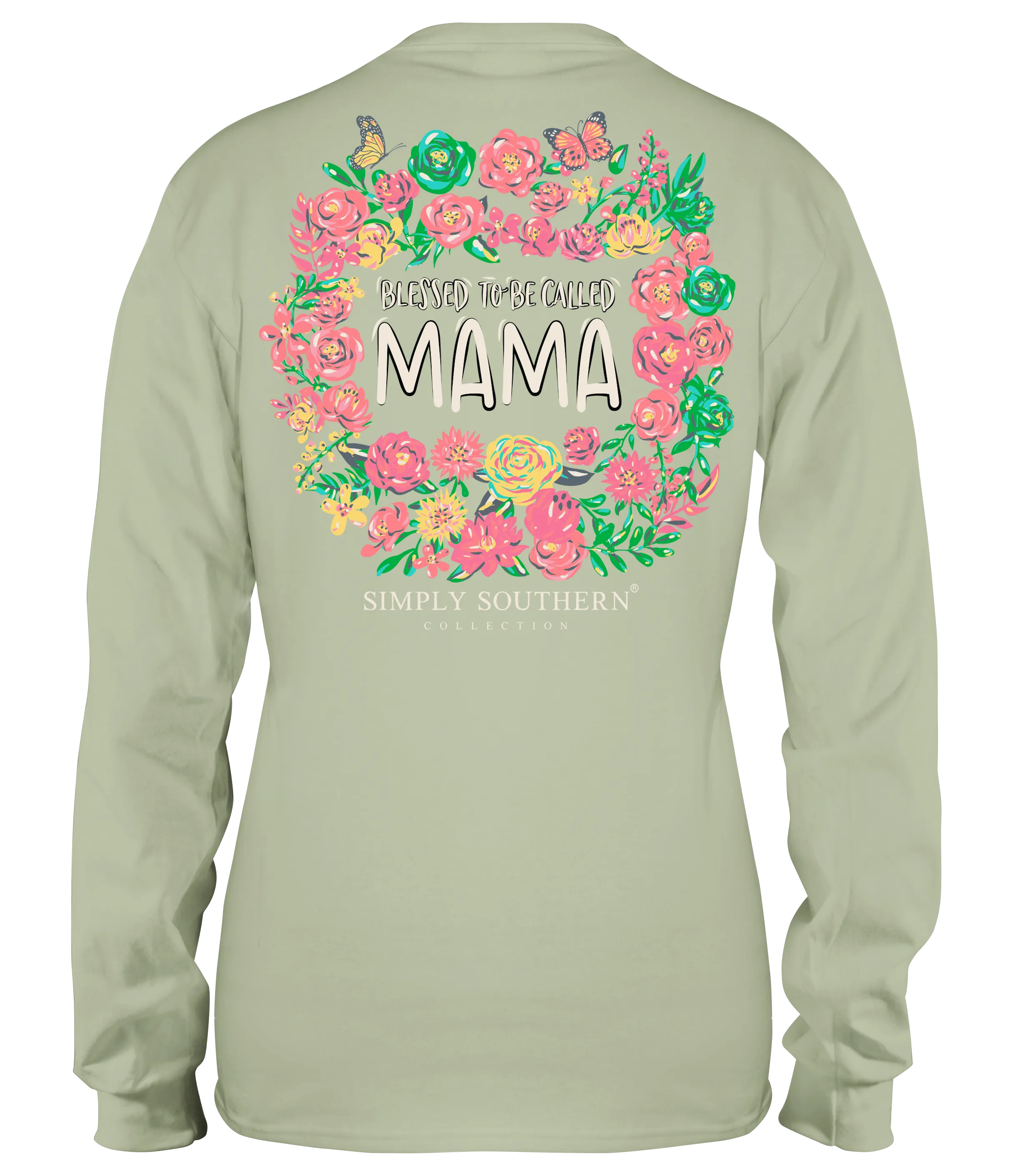 'Blessed to be Called Mama' Floral Long Sleeve Tee by Simply Southern