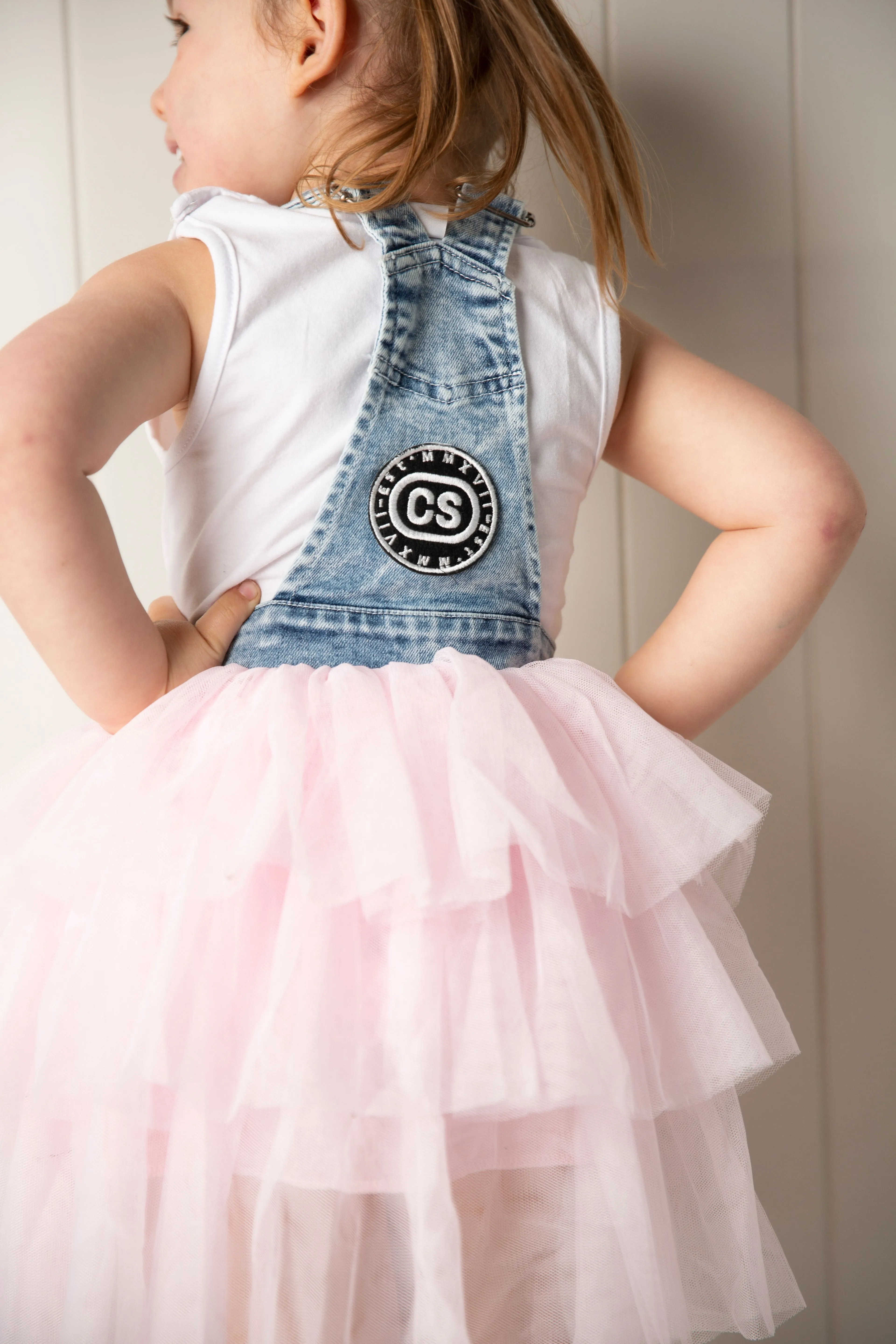 Brooke Pinafore Tutu - Blue/Pink