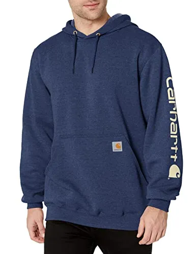 Carhartt K288 Men's Big & Tall Loose Fit Midweight Logo Sleeve Graphic Sweatshirt (Closeout)