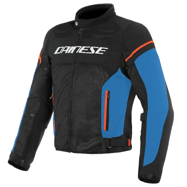 DAINESE AIR FRAME D1 BLACK/LIGHT BLUE/FLURO RED TEXTILE JACKET