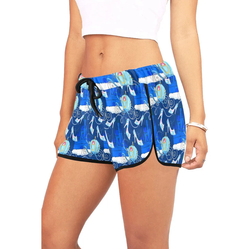 Disney Cinderella Glass Slippers Women's Relaxed Shorts