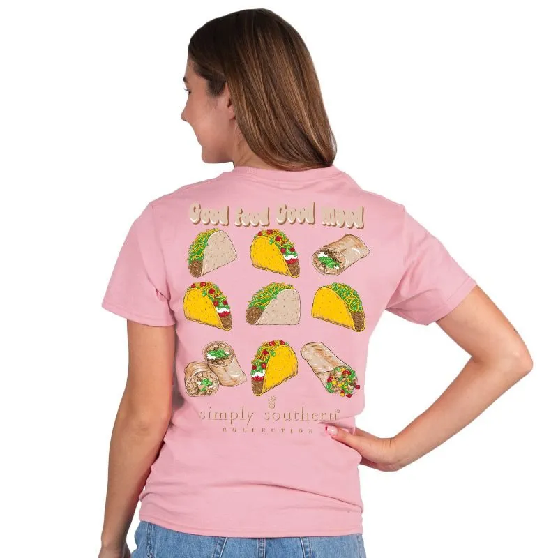 'Good Food Good Mood' Taco Short Sleeve Tee by Simply Southern