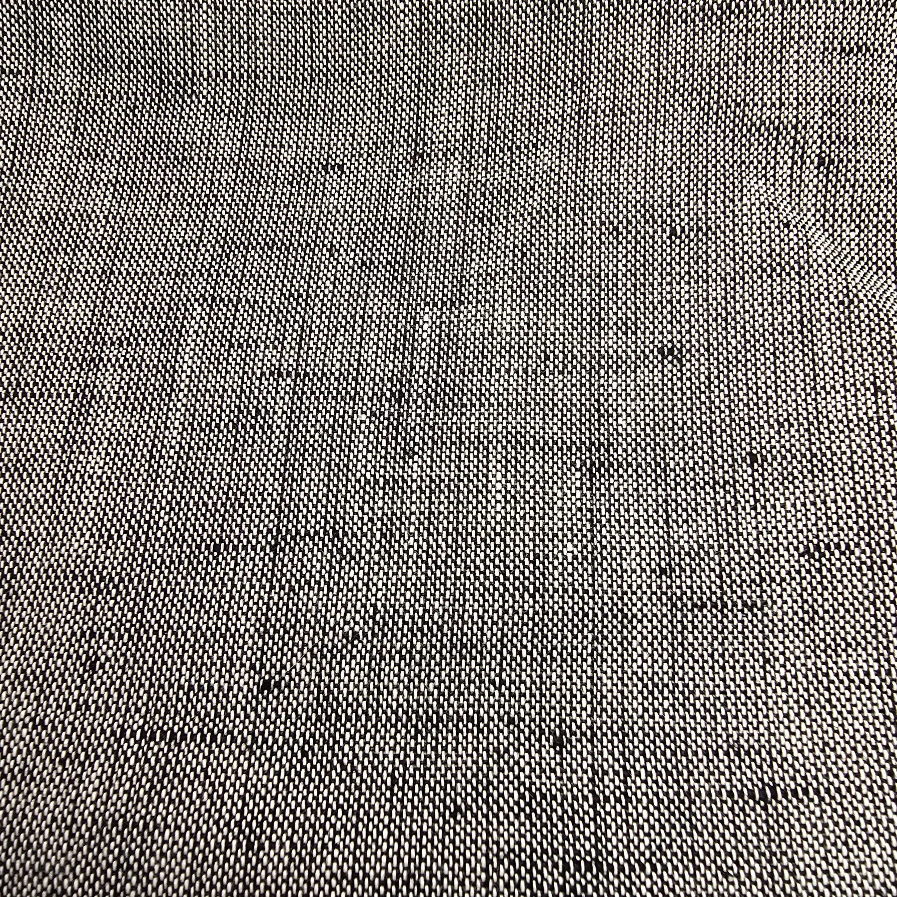 Grey/black linen fabric - sold by 1/2mtr