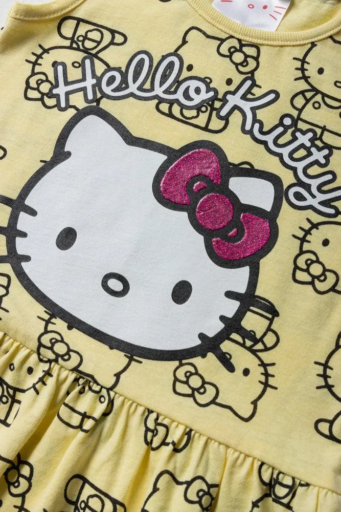 Hello Kitty Sleeveless Dress Yellow