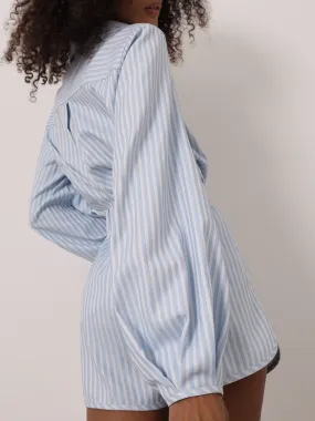 Imogen Candy Stripe Shirt | Blue/White