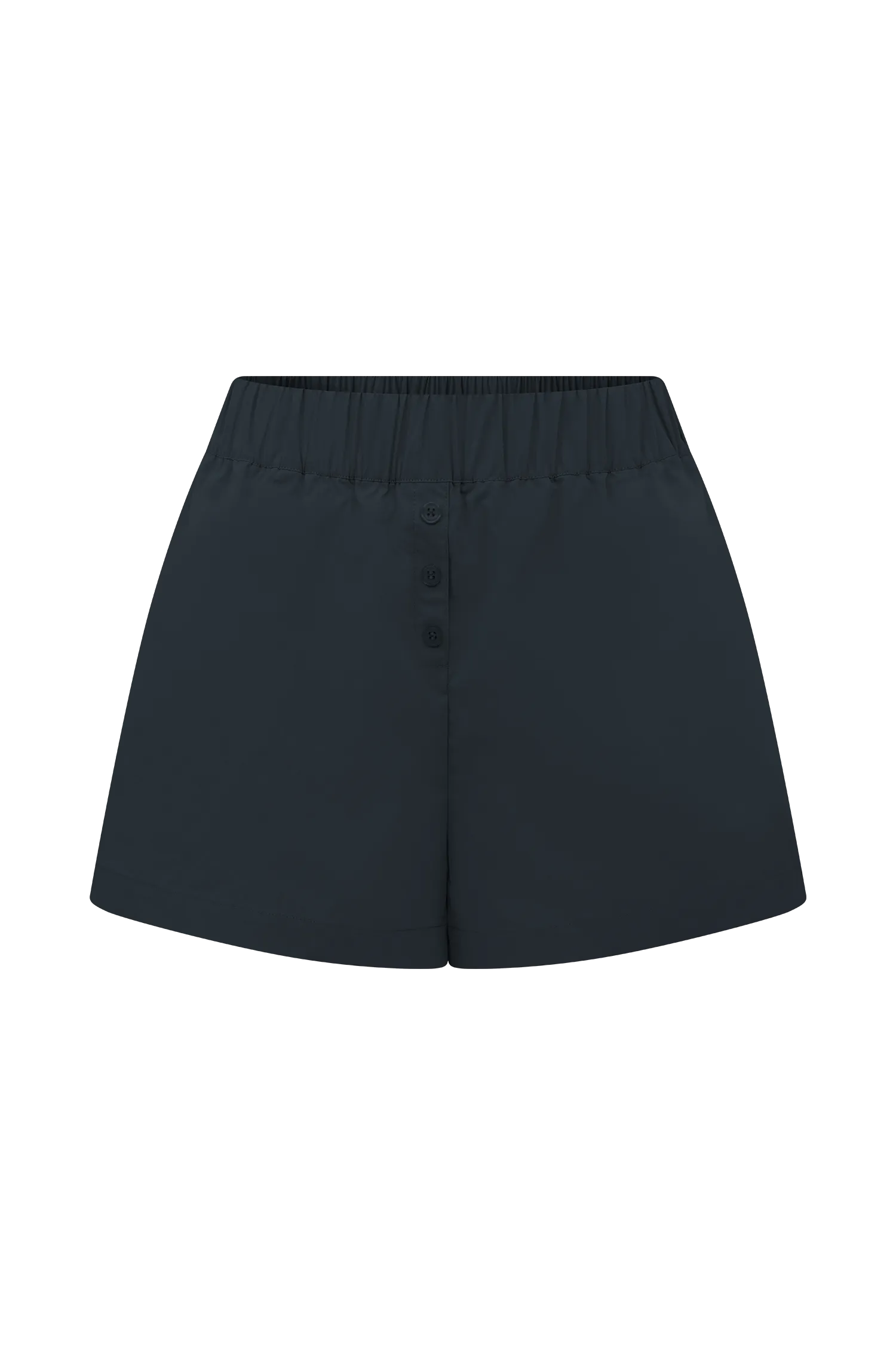 Johanna Cotton Relaxed Shorts - Navy