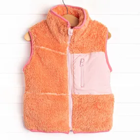 Kasey Color Block Vest, Coral