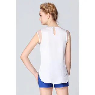 Ketty More Women Solid Colored Elegant Sleeveless Lightweight Soft Breathable Summer Top-KMWSB718