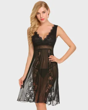 Lace Chemise Lingerie Nighty