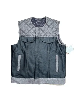 Light Grey Leather Vest