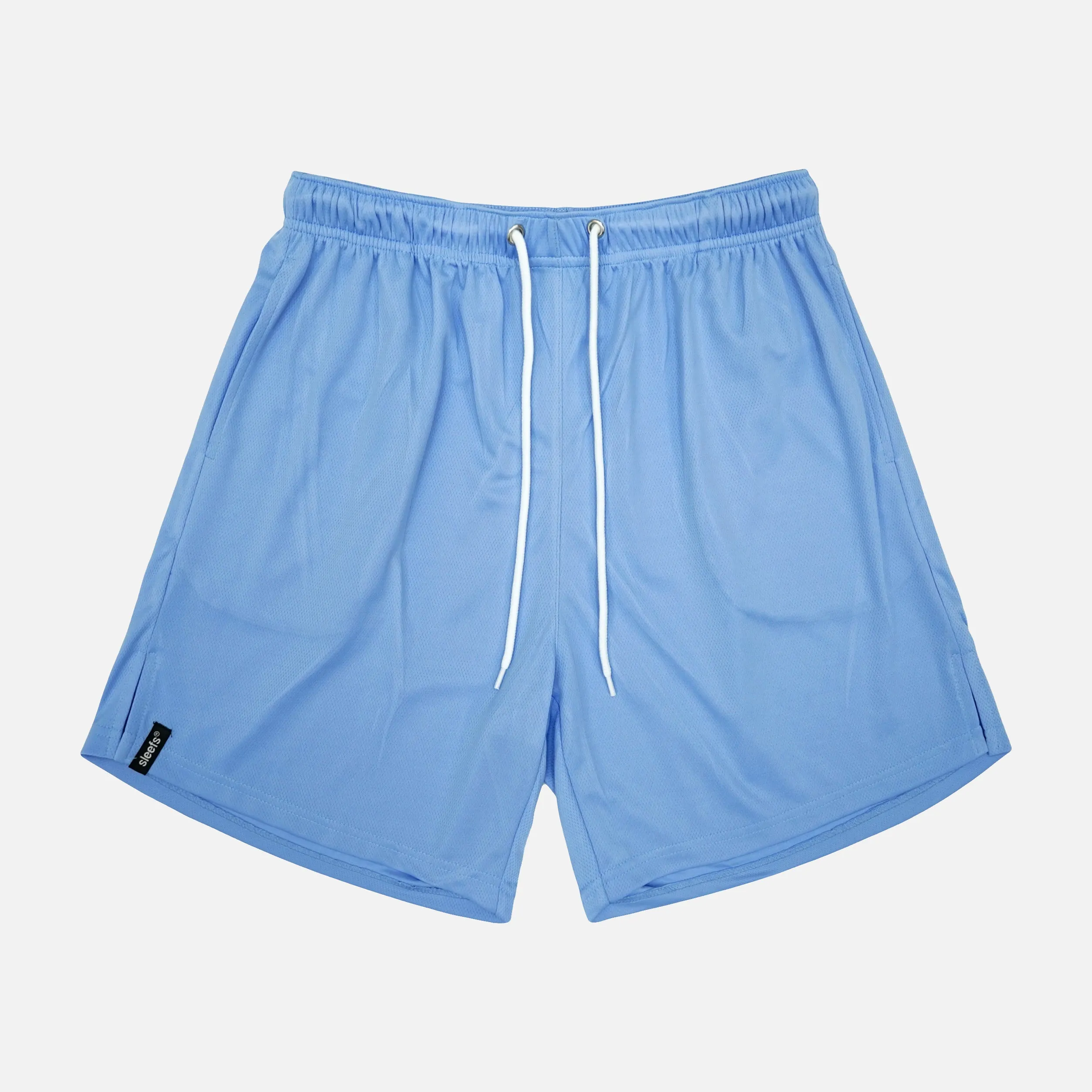 Light Ocean Blue Relaxed Shorts - 8"