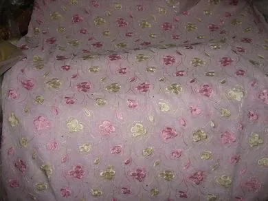 light pink cotton voile 58-embroidered&quot;