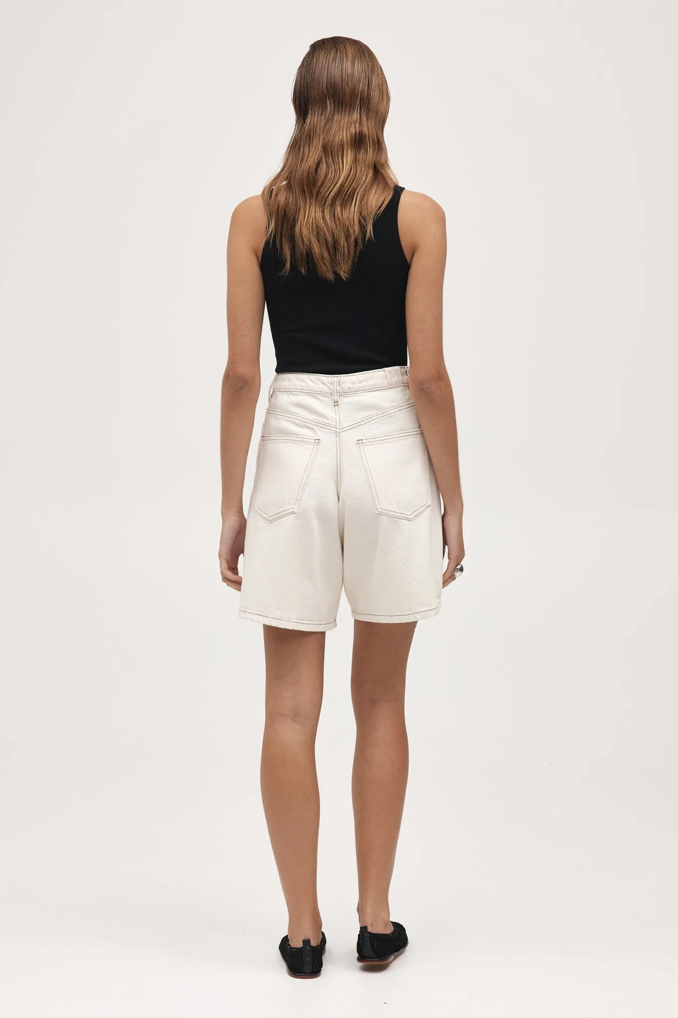 Marle Relaxed Jean Short - Organic Cotton - Ecru