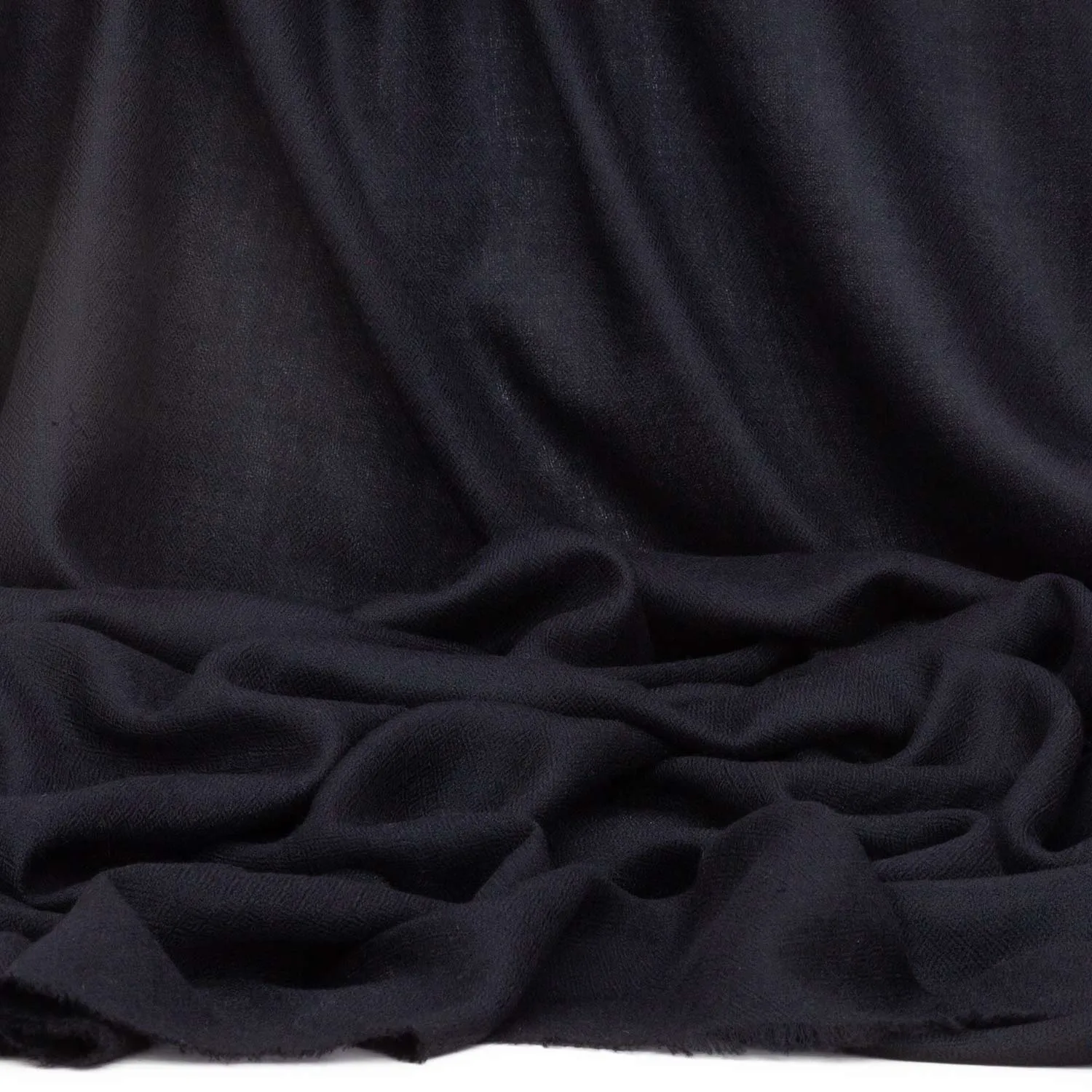 Merino Wool Shawl Black