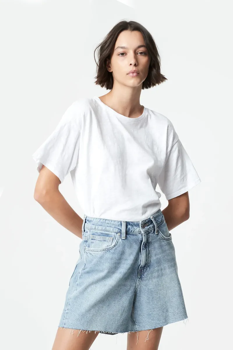 Millie Shorts - Light Organic Blue