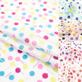 Multi-Color Dots Poly Printed Voile