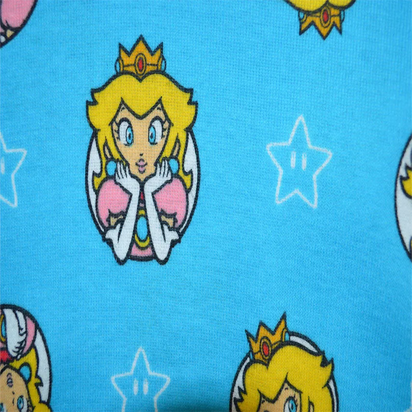 Nintendo Super Mario Princess Peach 4pc Cotton Pajama