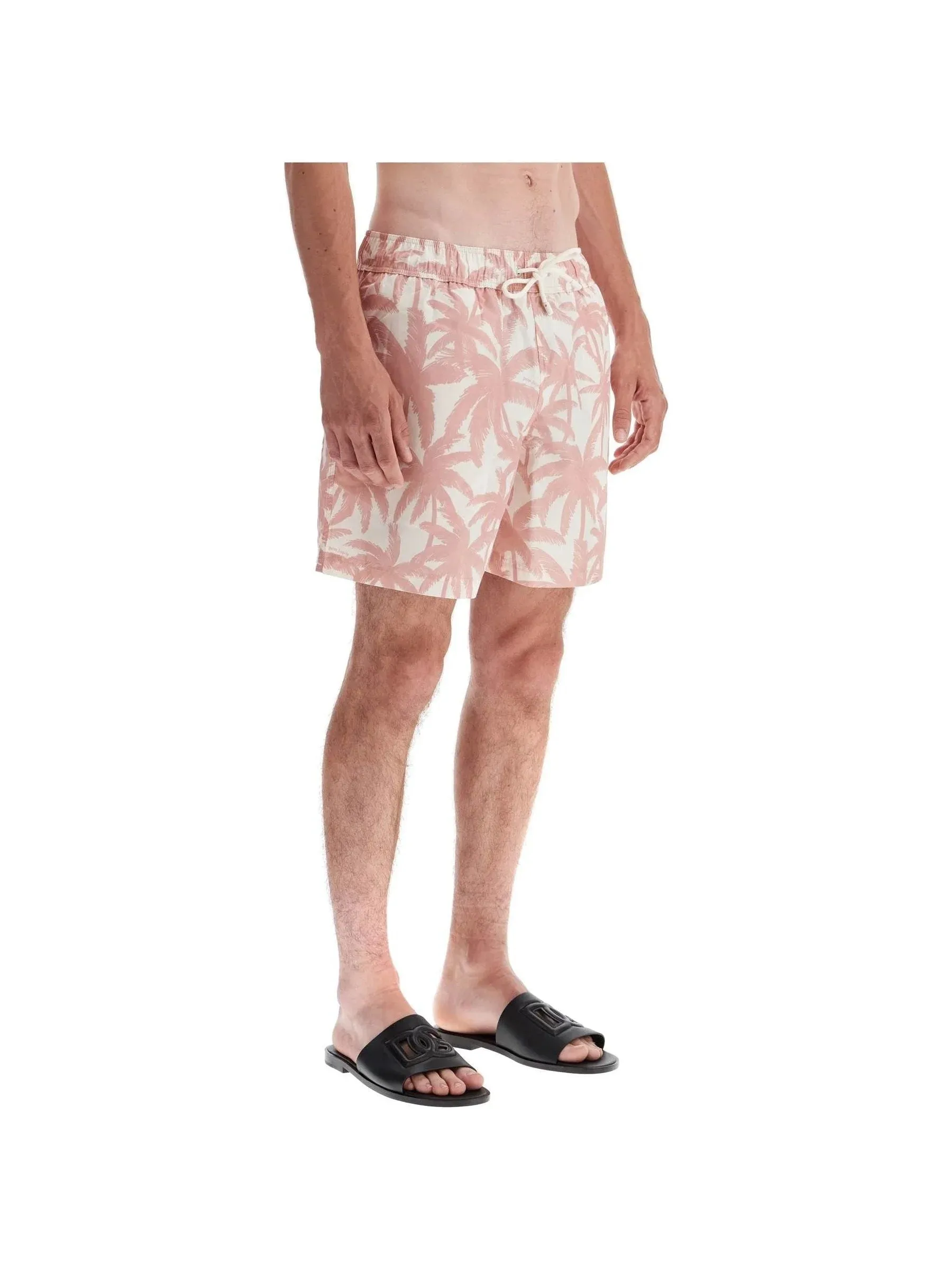 Palm Tree Print Relaxed Shorts