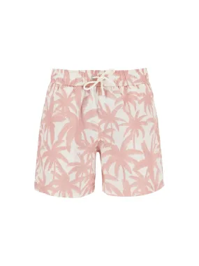 Palm Tree Print Relaxed Shorts