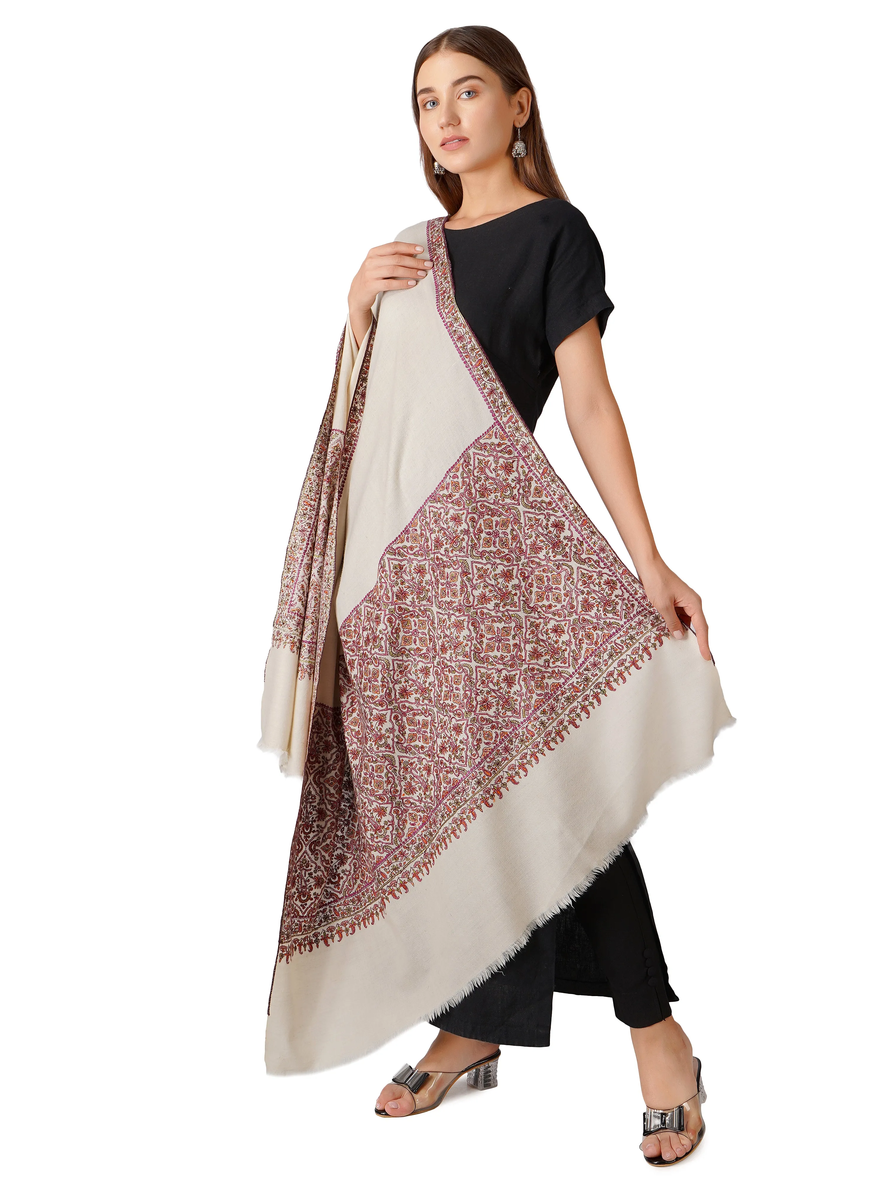 Pashmina Shawl for Women – Sophisticated and Stylish - Off White