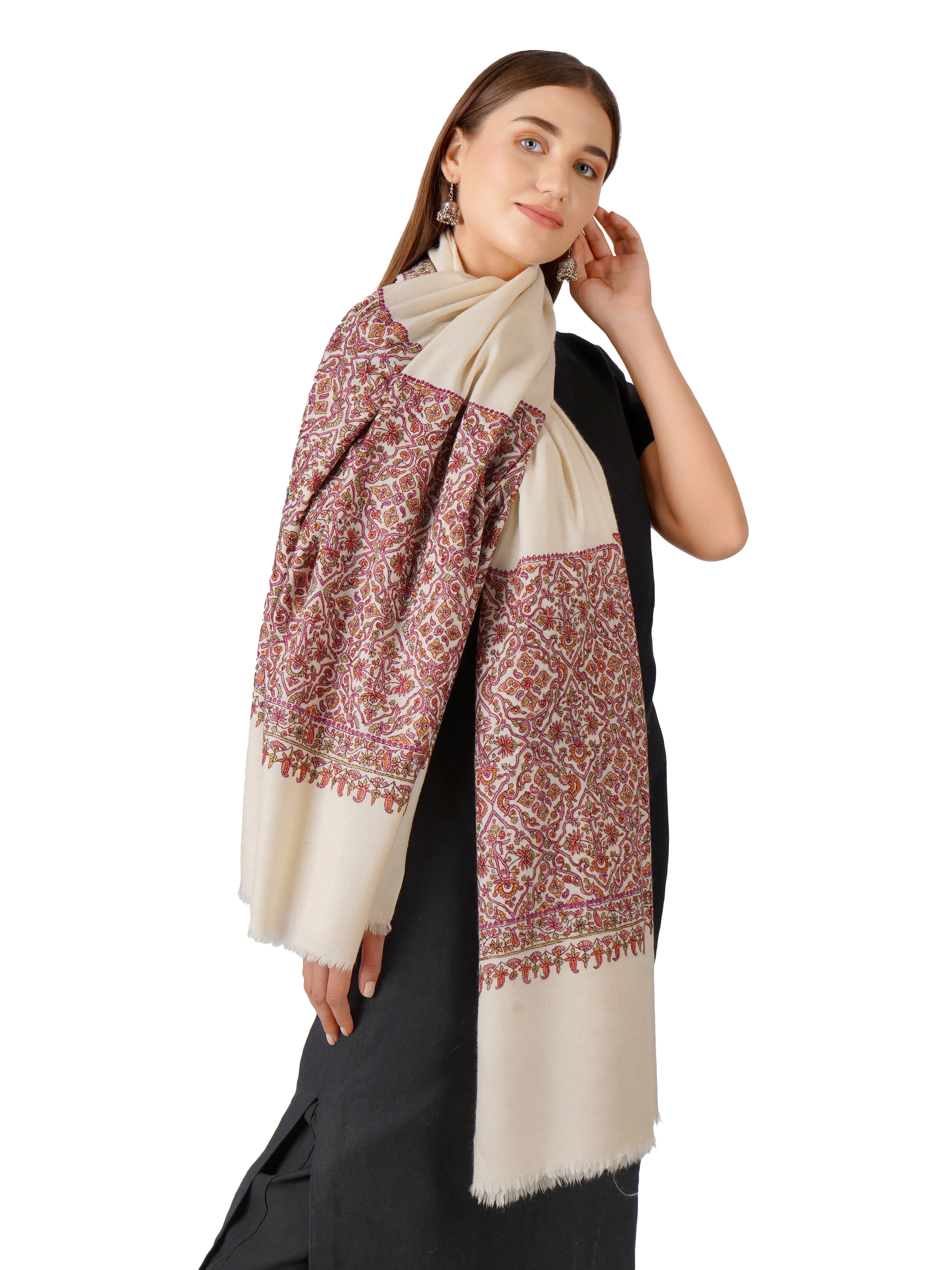 Pashmina Shawl for Women – Sophisticated and Stylish - Off White