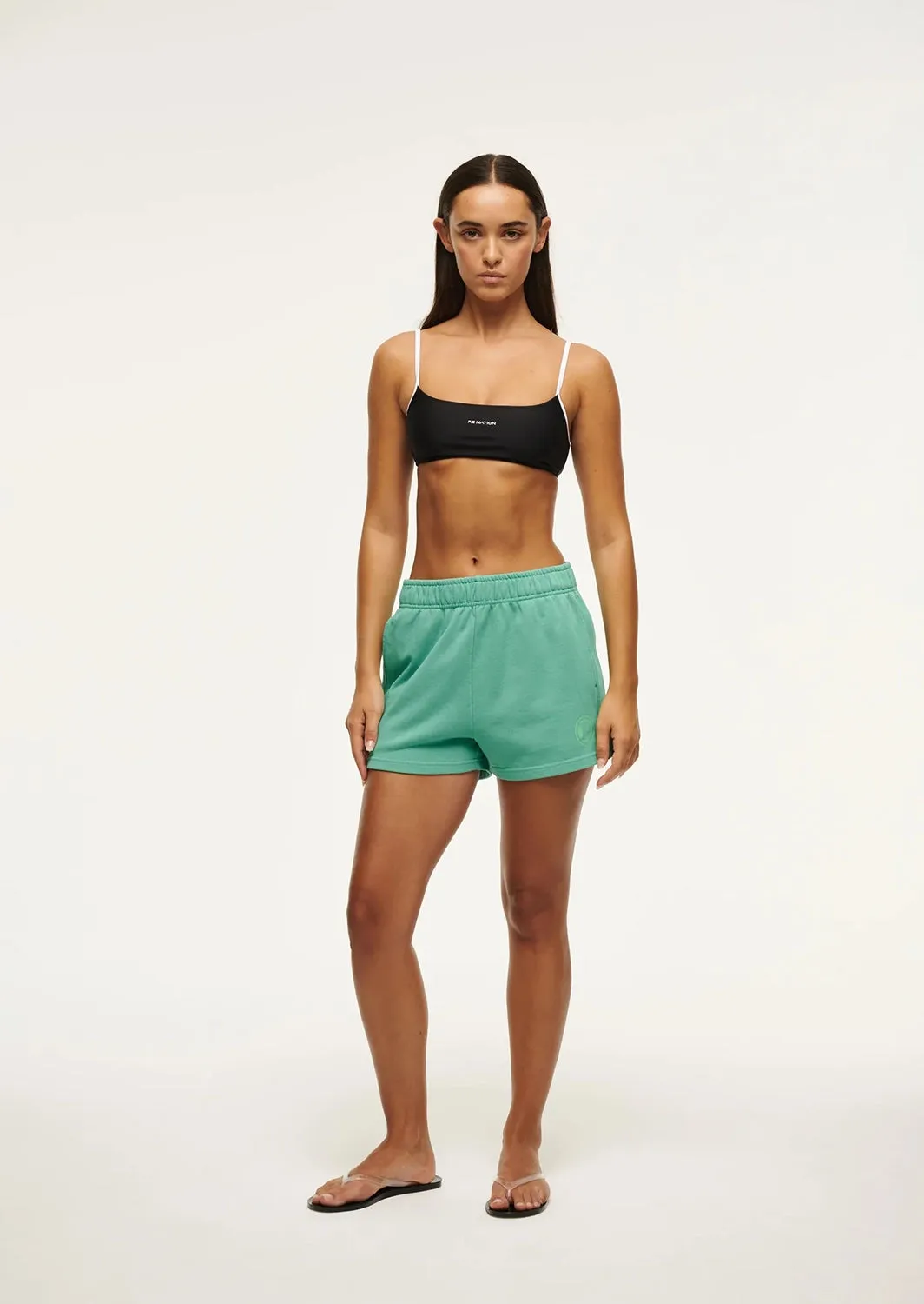 P.E NATION | REVERIE SHORT | WASHED EVERGREEN