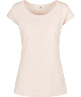 Pink - Women's wide neck tee