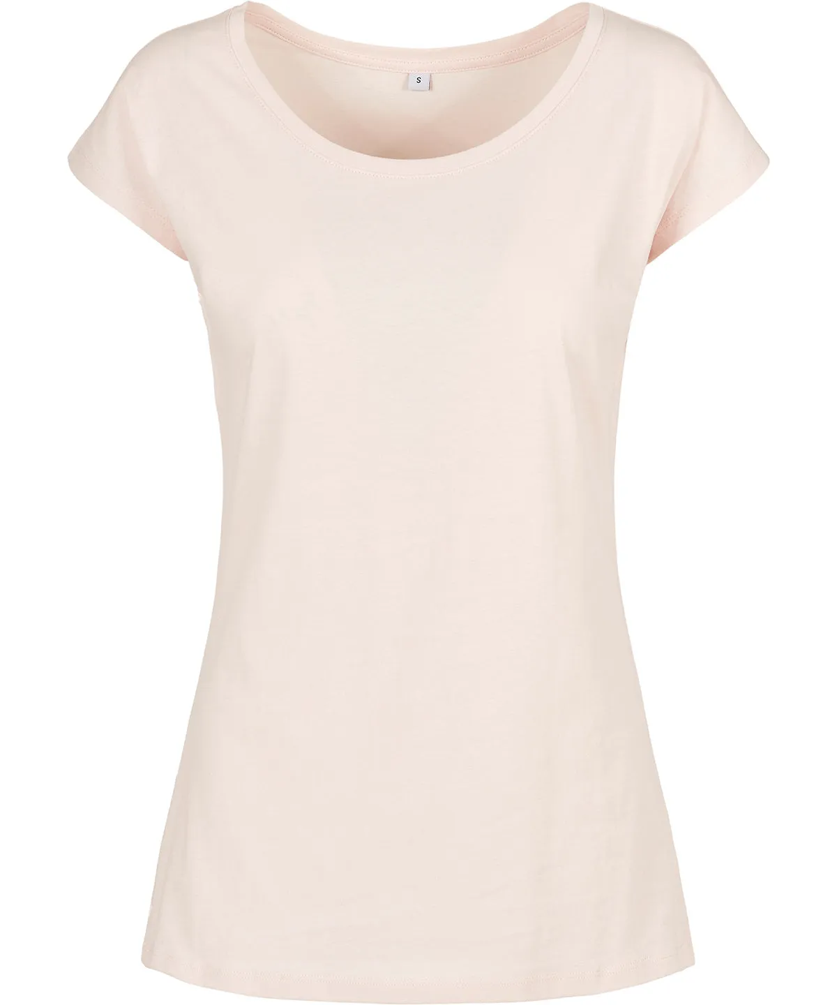 Pink - Women's wide neck tee