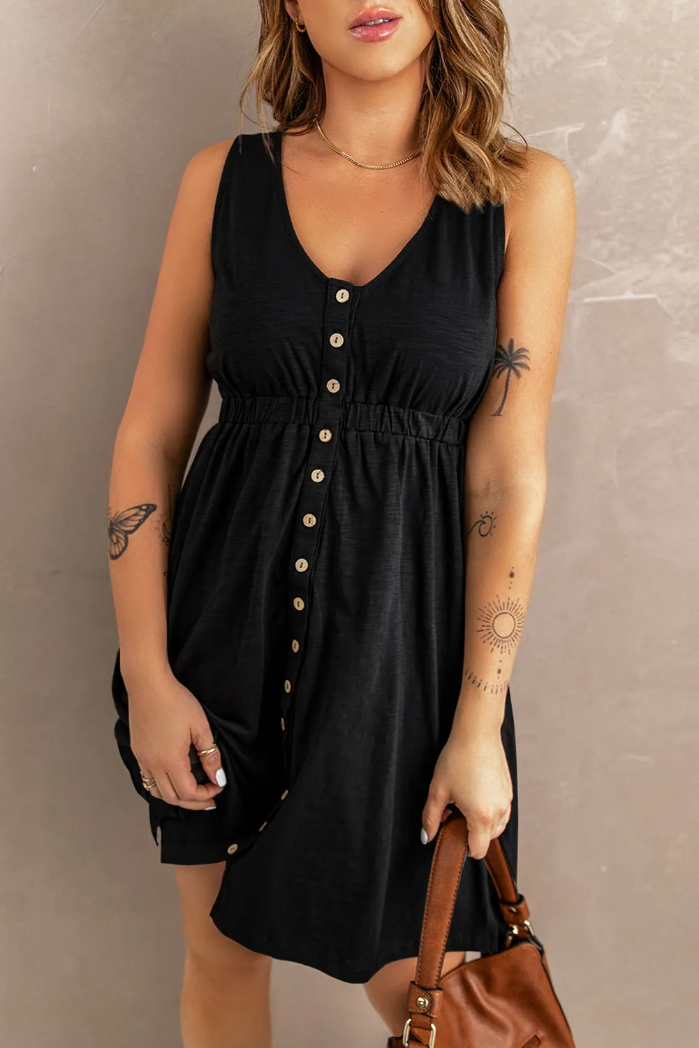 Playful Pursuit Button Down Dress