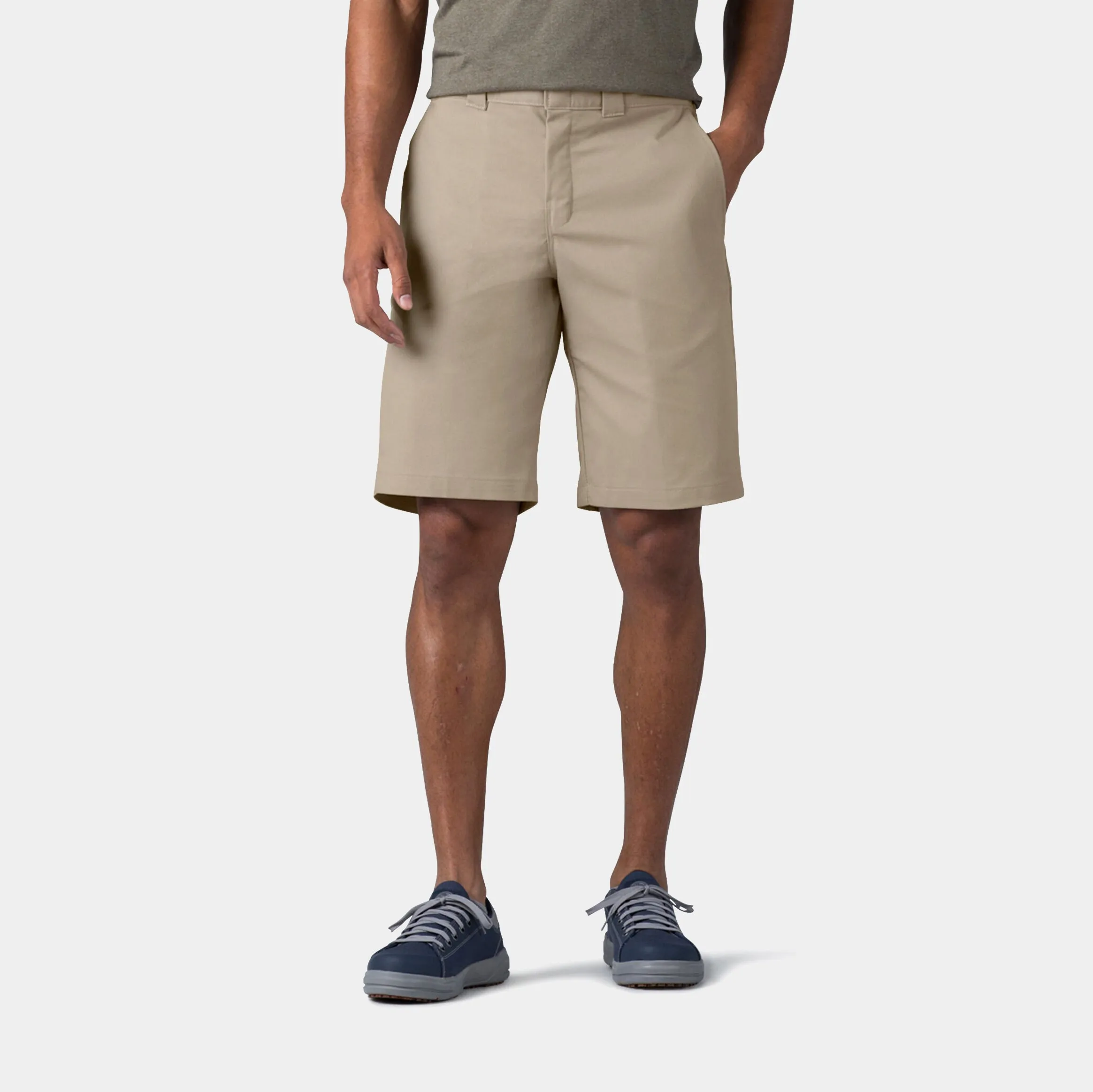 Relaxed Fit Work 11" Mens Shorts (Beige)