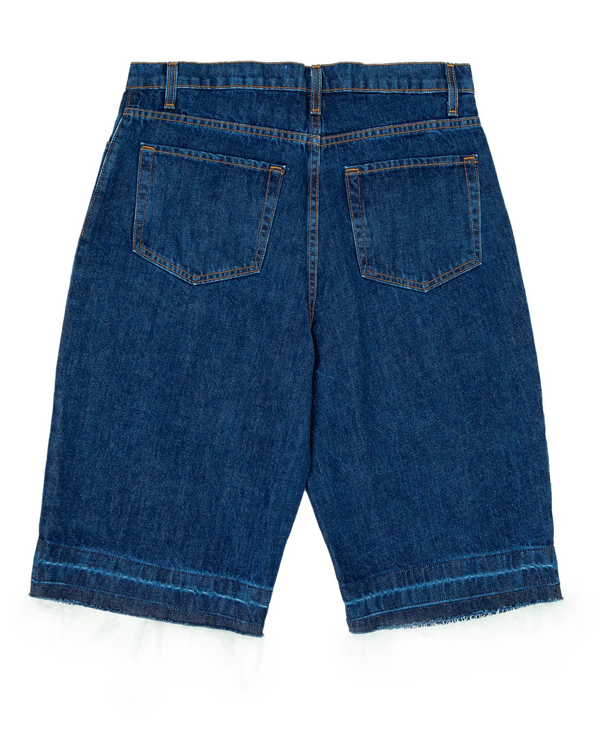 RELAXED SHORTS - MEDIUM WASH ( UNDONE HEM )