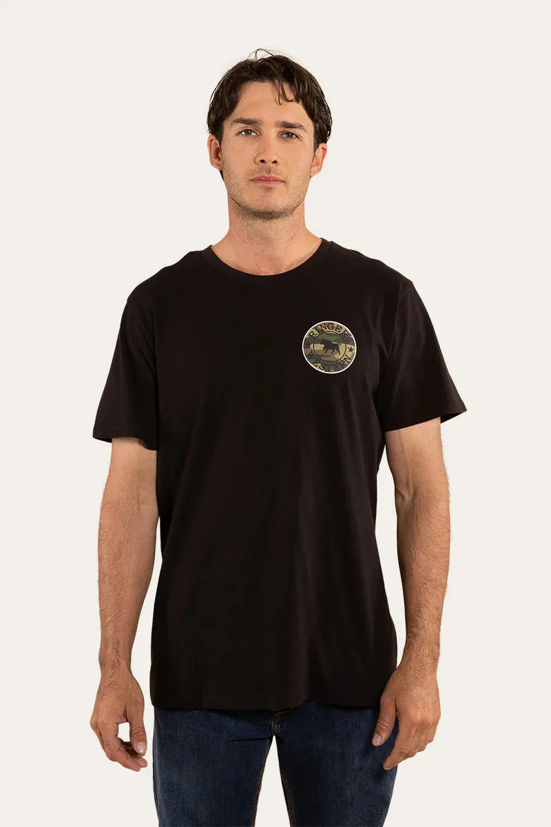 Signature Bull Loose Fit Tee - Black/Camo