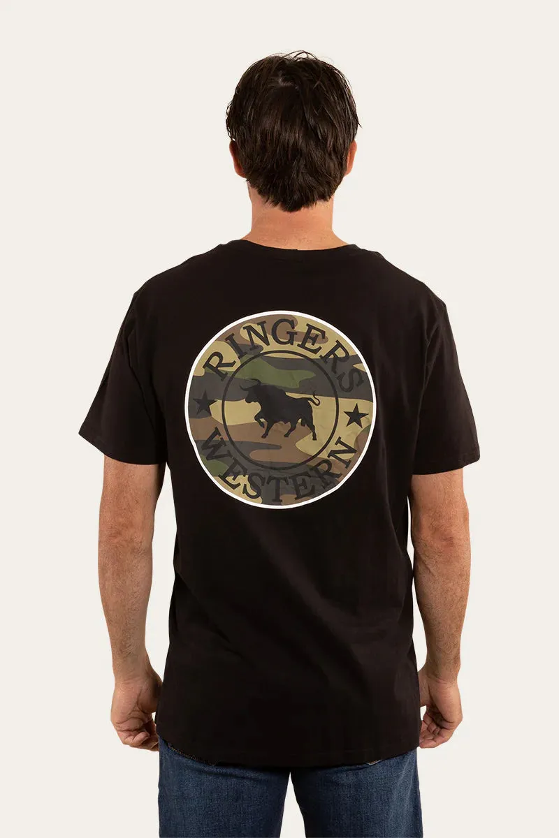 Signature Bull Loose Fit Tee - Black/Camo