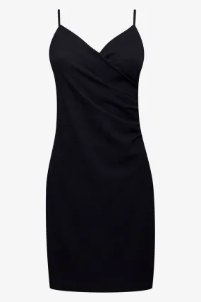 Strappy Wrap Dress Black