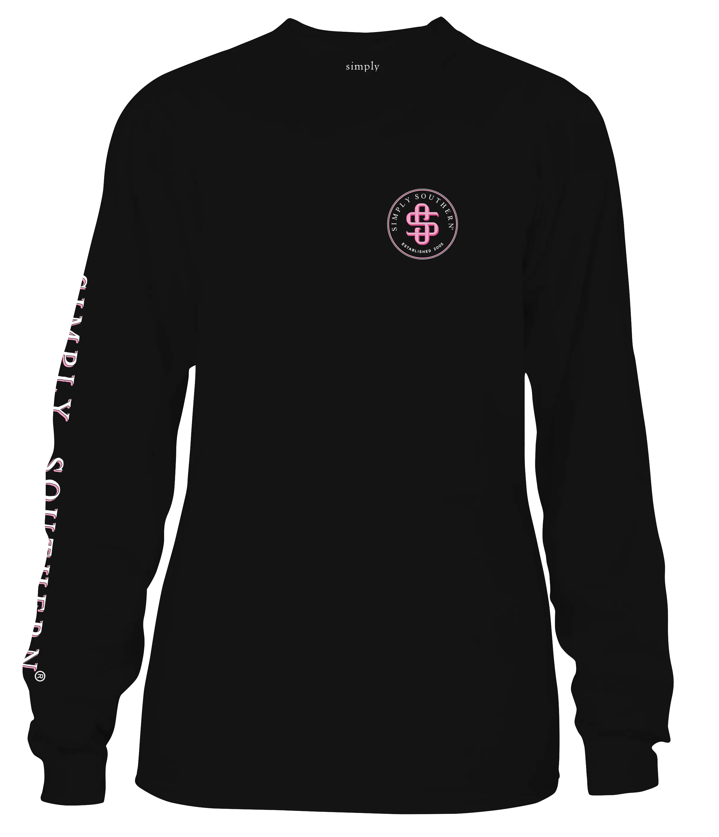 'Strength, Courage, and Support' Breast Cancer Long Sleeve Tee by Simply Southern