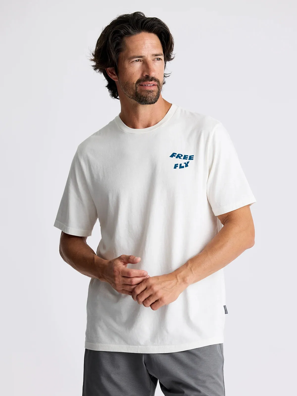 Twin Fin Tee - Bone