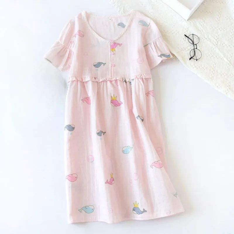 Whale Print Nightgowns