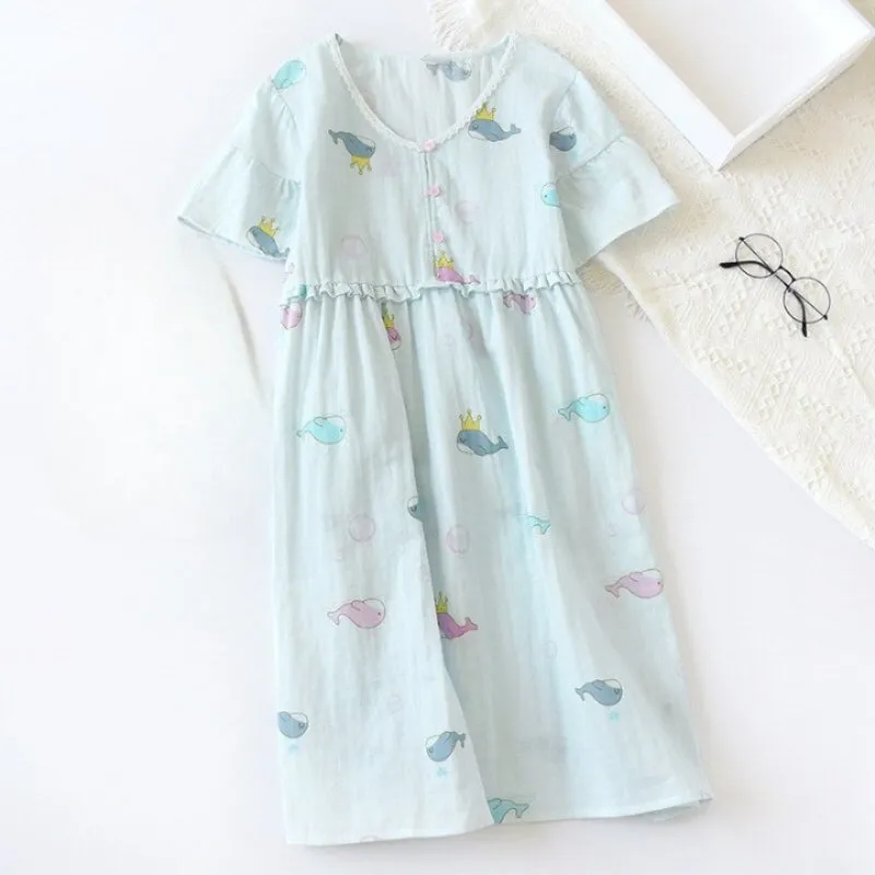 Whale Print Nightgowns