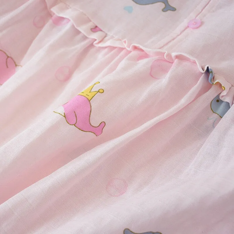 Whale Print Nightgowns