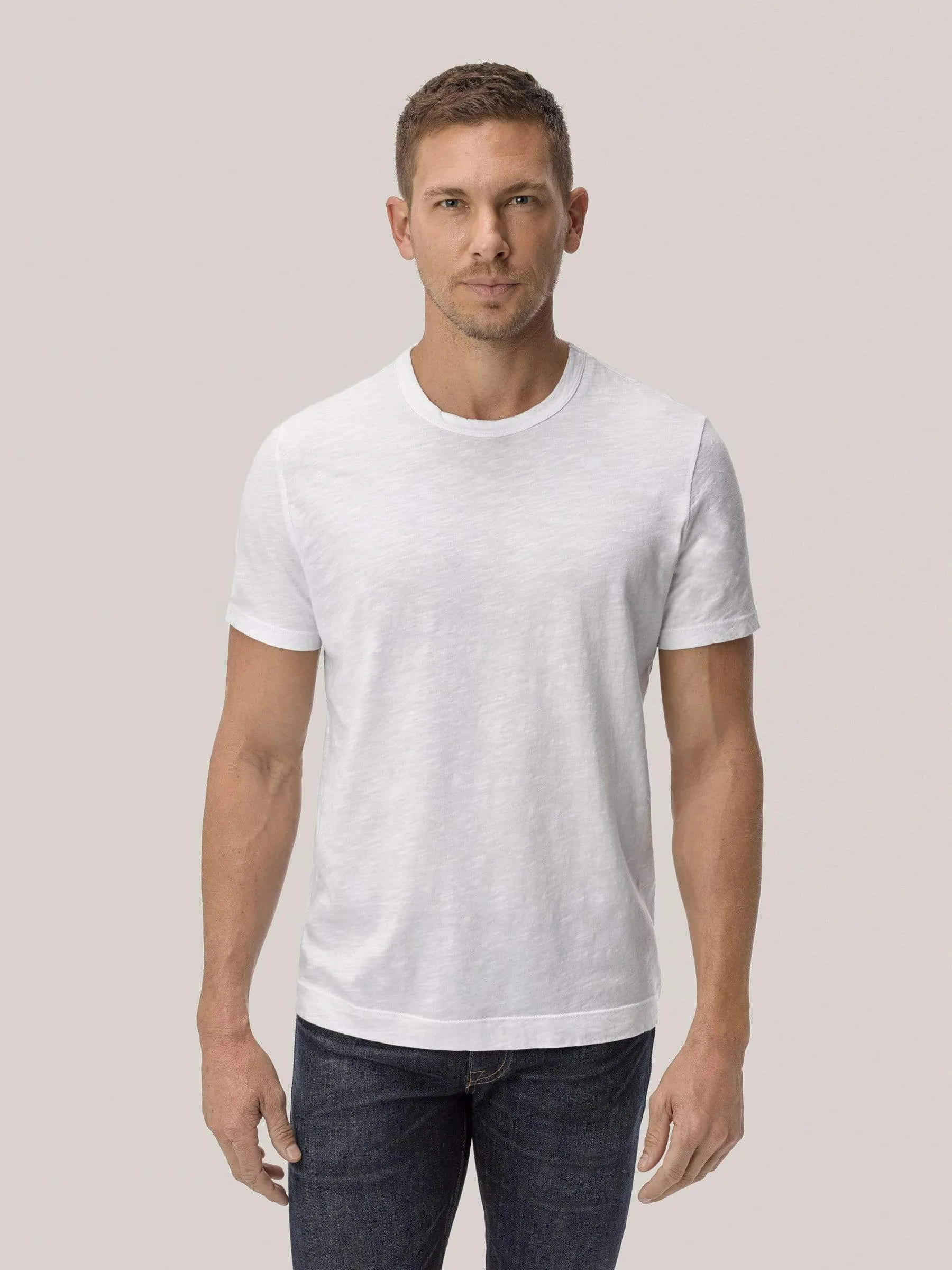 White Slub Classic Tee