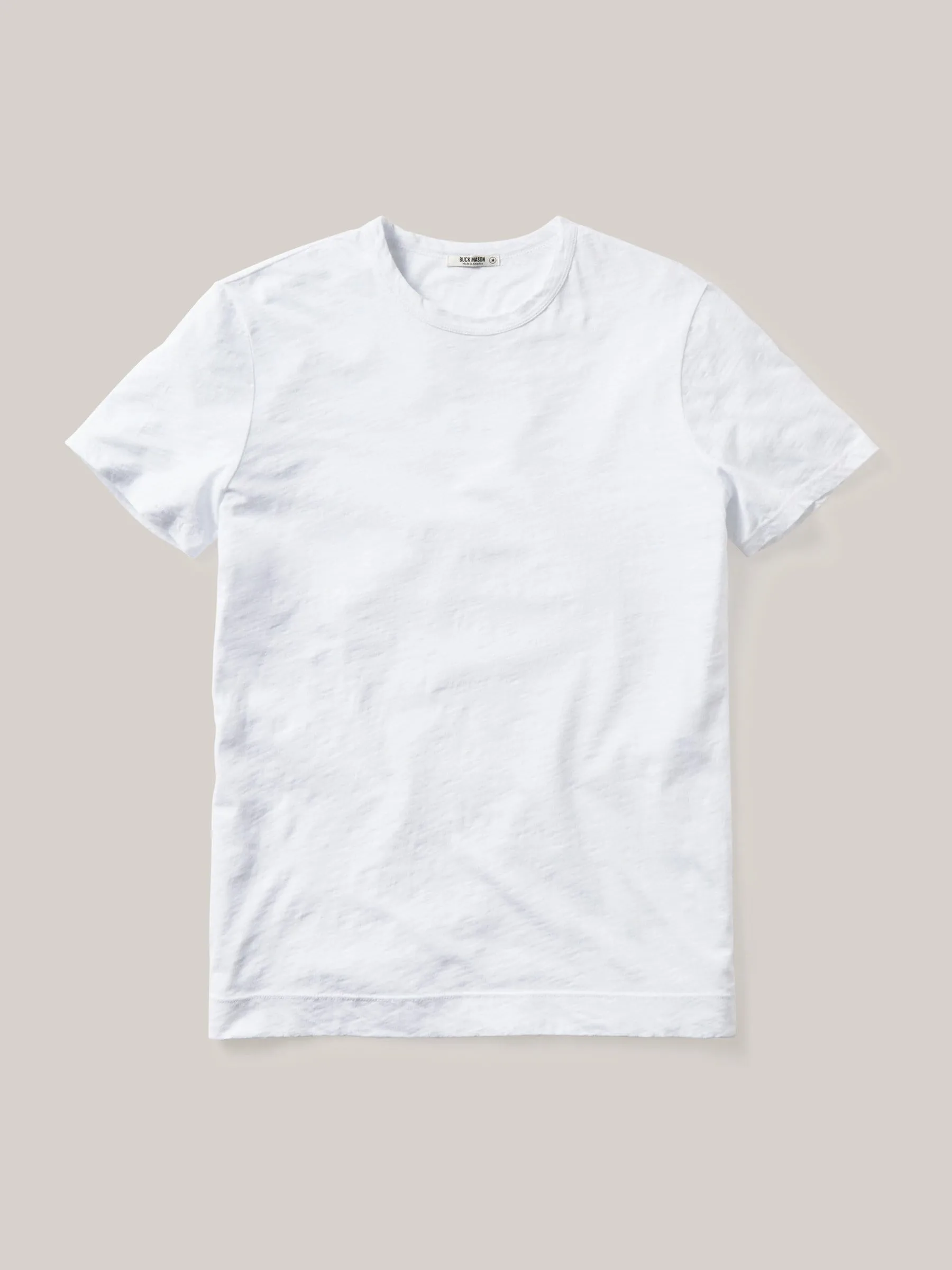 White Slub Classic Tee