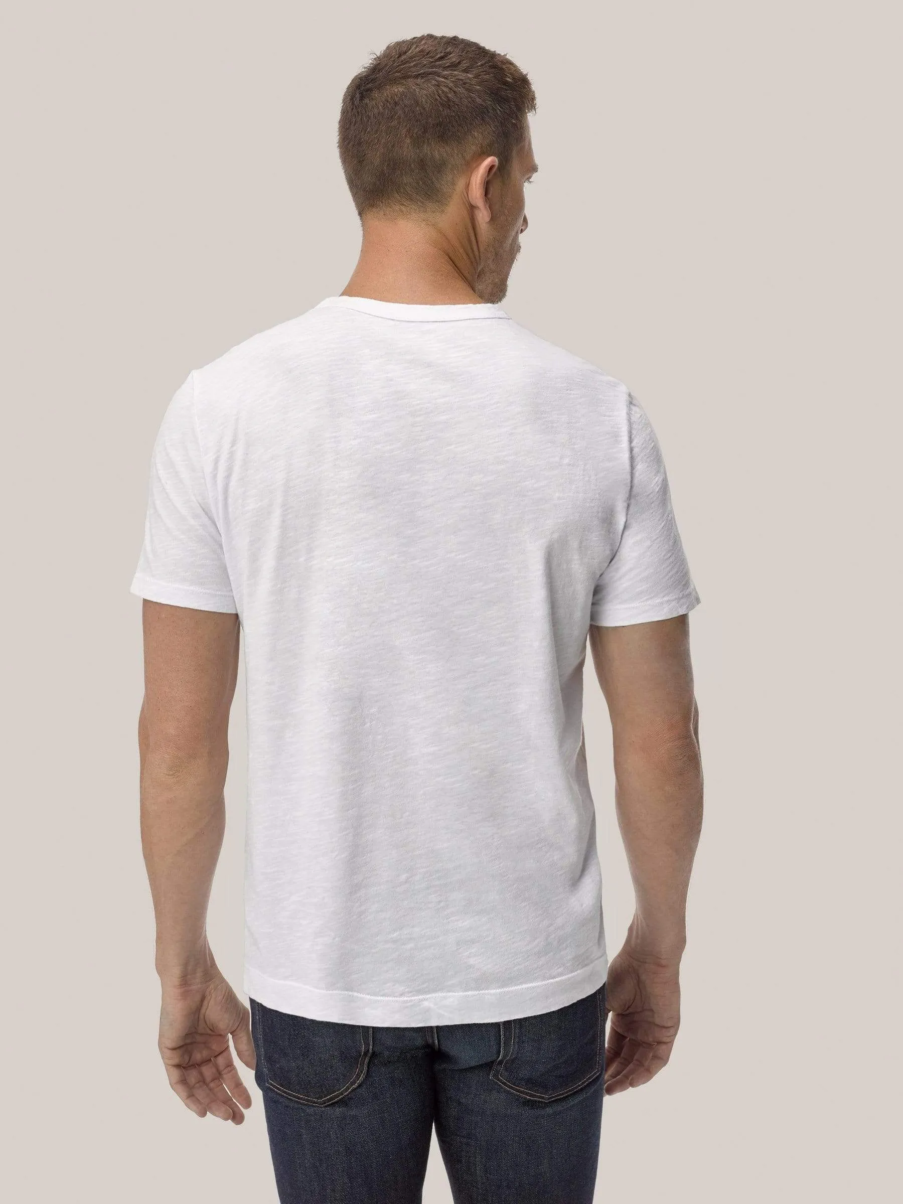 White Slub Classic Tee